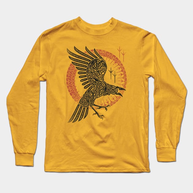 RAGNAR'S RAVEN Long Sleeve T-Shirt by RAIDHO